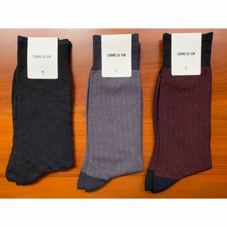 コムサイズム(COMME CA ISM)の【新品】コムサイズムCOMME CA ISM◆靴下3足セット◆25〜27㎝(その他)