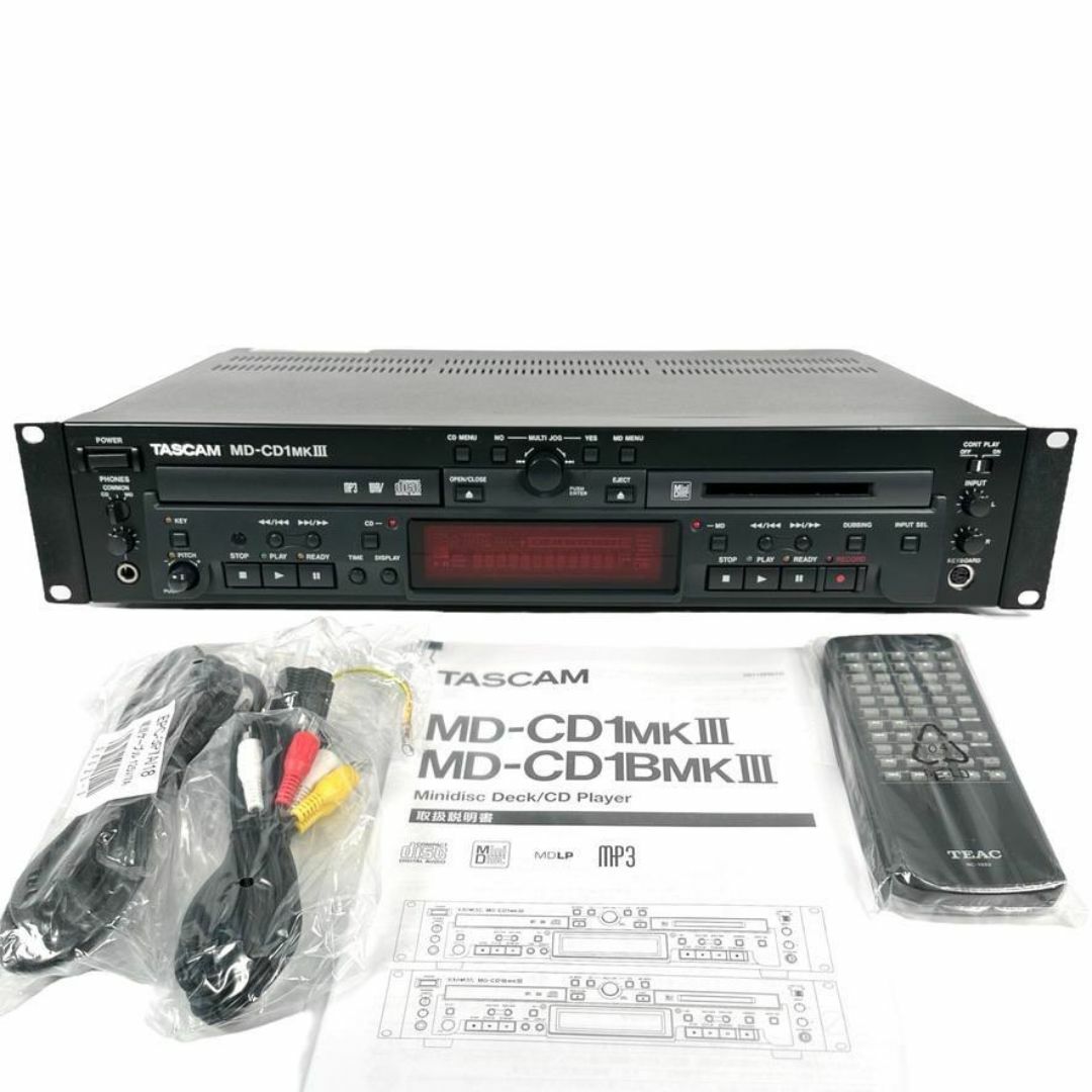 優良動作品 TASCAM MD/CDコンビネーションデッキ MD-CD1MK3 楽器のレコーディング/PA機器(その他)の商品写真