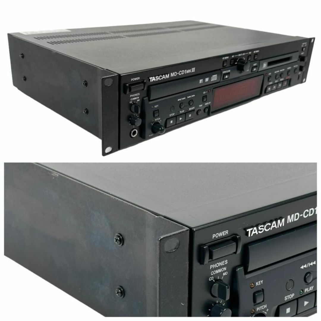 優良動作品 TASCAM MD/CDコンビネーションデッキ MD-CD1MK3 楽器のレコーディング/PA機器(その他)の商品写真