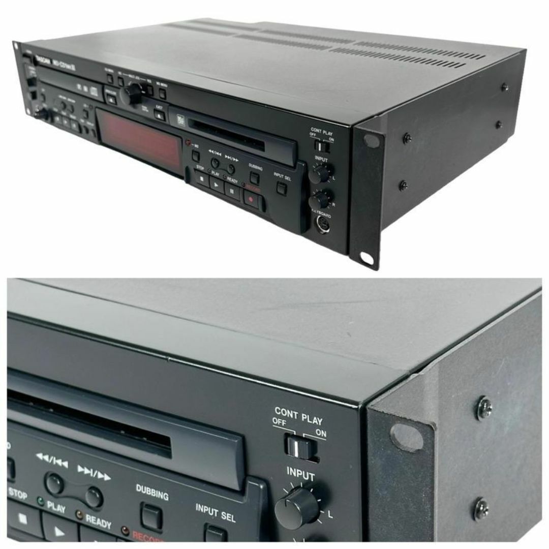 優良動作品 TASCAM MD/CDコンビネーションデッキ MD-CD1MK3 楽器のレコーディング/PA機器(その他)の商品写真