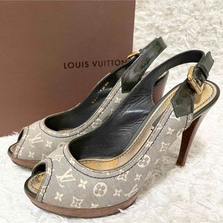 ルイヴィトン(LOUIS VUITTON)のルイヴィトン レディース モノグラム ベルト オープントゥ パンプス ヒール(ハイヒール/パンプス)