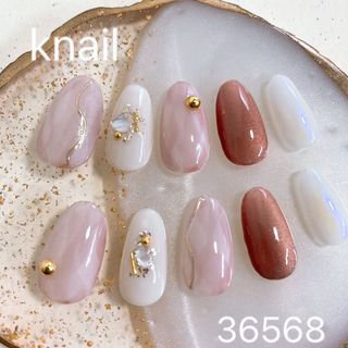 No.285 ネイルチップ　ショートアーモンド