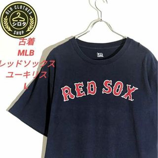 古着 Tシャツ MLB レッドソックス ユーキリス ビンテージ ネイビー 楽天(Tシャツ/カットソー(半袖/袖なし))