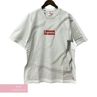 Supreme×MM6 Maison Margiela 2024SS Box Logo Tee シュプリーム MM6メゾンマルジェラ ボックスロゴTシャツ 半袖カットソー バックプリント ホワイト サイズXL【240425】【新古品】【me04】(Tシャツ/カットソー(半袖/袖なし))