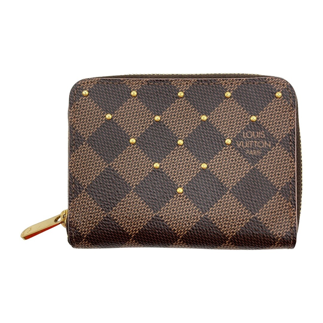 LOUIS VUITTON(ルイヴィトン)の◎◎LOUIS VUITTON ルイヴィトン ダミエ ジッピーコインパース スタッズ ローズバレリーヌ コインケース 財布 N60250 ブラウン x ピンク レディースのファッション小物(財布)の商品写真