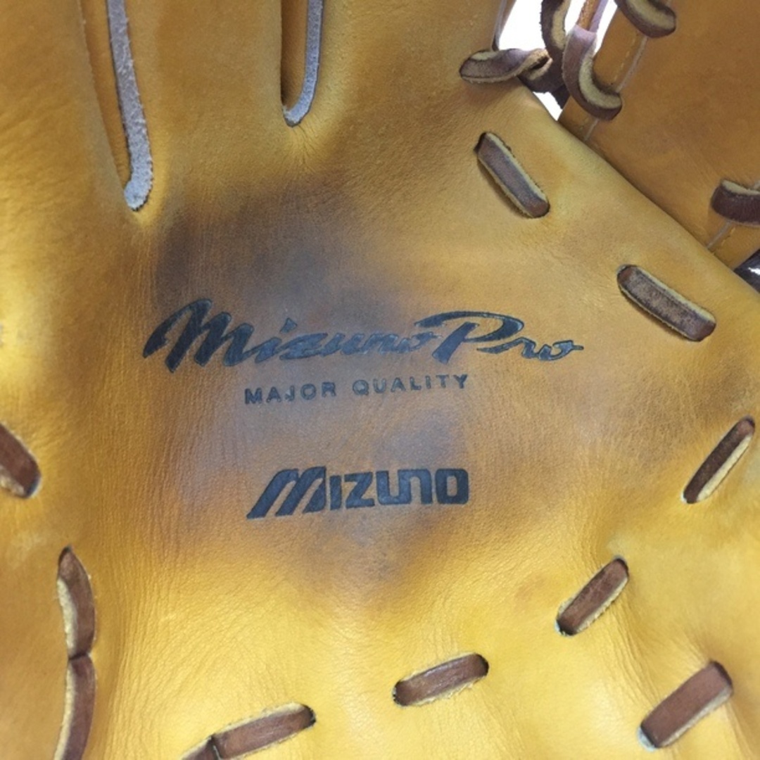 Mizuno Pro(ミズノプロ)の中古品 ミズノ MIZUNO ミズノプロ 硬式 外野手用グローブ 2GW18507 左投用 9834 スポーツ/アウトドアの野球(グローブ)の商品写真