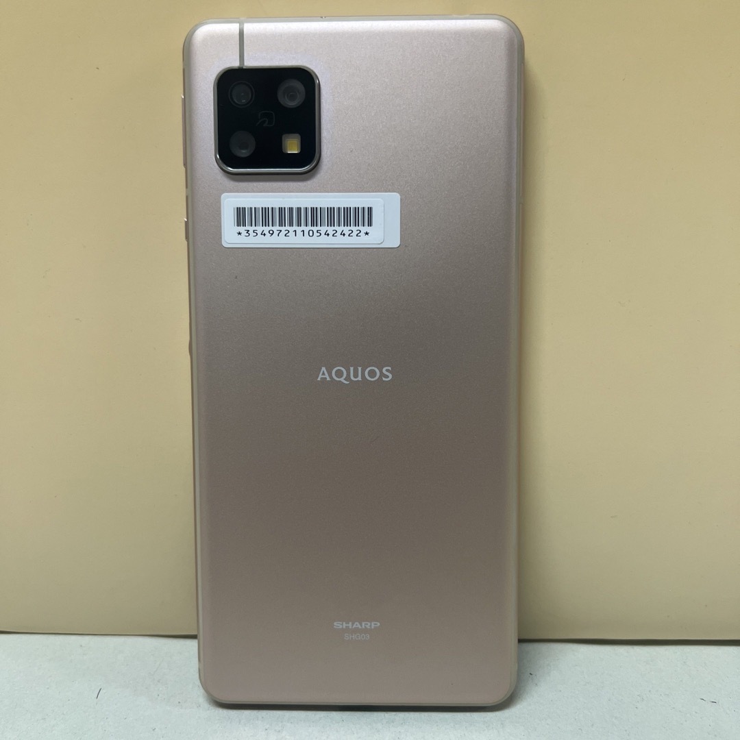 AQUOS(アクオス)のau AQUOS sense5G SHG03  スマホ/家電/カメラのスマートフォン/携帯電話(スマートフォン本体)の商品写真