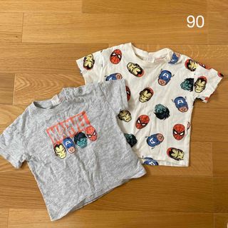 エイチアンドエム(H&M)のマーベル　Tシャツ　h&m 90(Tシャツ/カットソー)