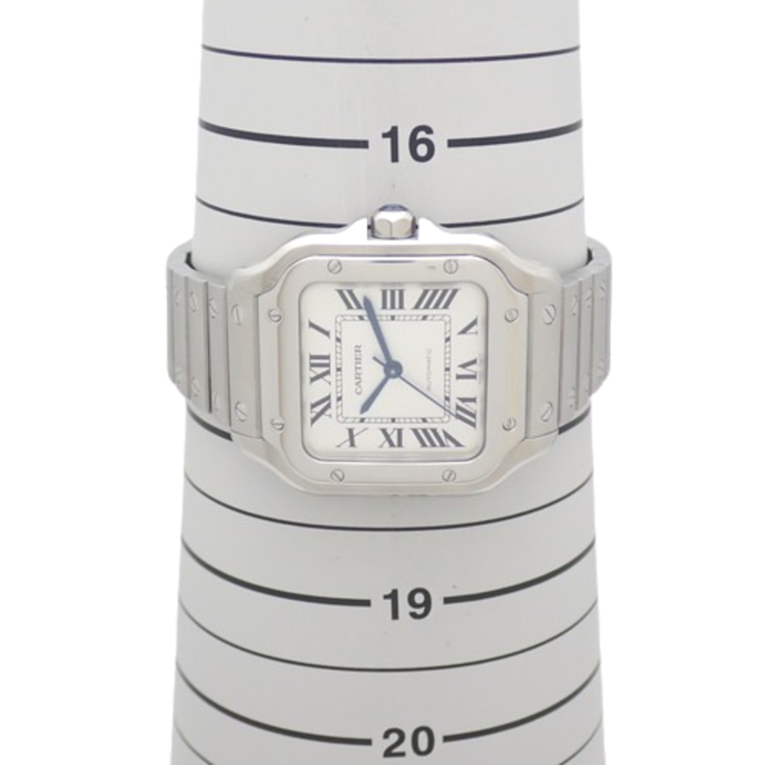 Cartier(カルティエ)の【2021年保証書付】カルティエ サントス ドゥ カルティエMM WSSA0029 ステンレススチール SS 自動巻き 腕時計 2021年12月購入 シルバー ユニセックス 40802090721【中古】【アラモード】 レディースのファッション小物(腕時計)の商品写真