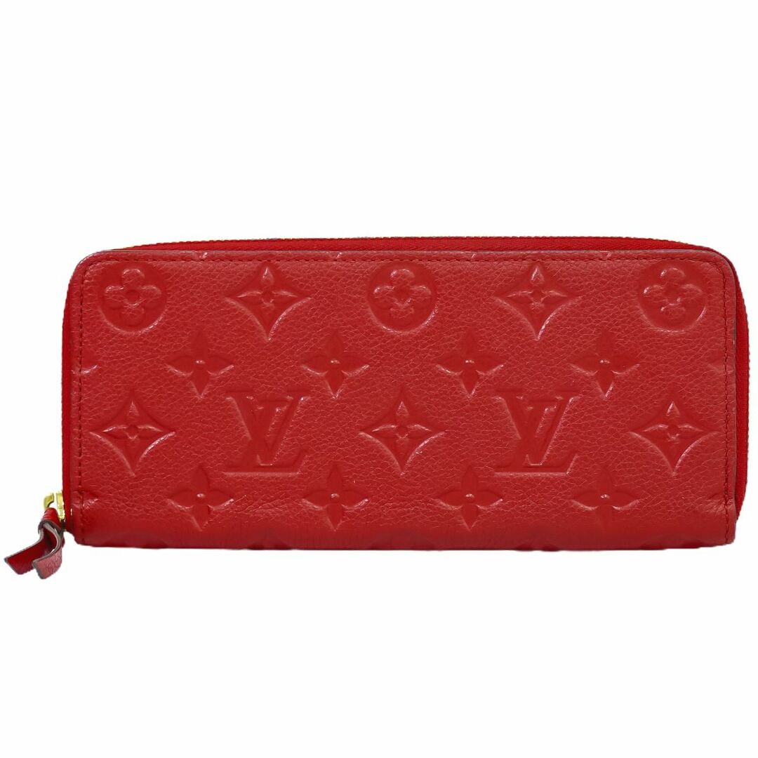 LOUIS VUITTON(ルイヴィトン)の本物 ルイヴィトン LOUIS VUITTON LV ポルトフォイユ クレマンス モノグラム アンプラント レザー 長財布 スリーズ M60169 ビトン 財布 ウォレット 中古 レディースのファッション小物(財布)の商品写真