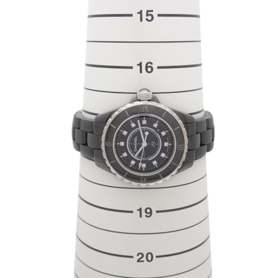 CHANEL(シャネル)の【保証書付】シャネル J12 12PD H1625 CE クオーツ 腕時計 33ｍｍ 2008年3月購入 ブラック レディース 40802094944【中古】【アラモード】 レディースのファッション小物(腕時計)の商品写真