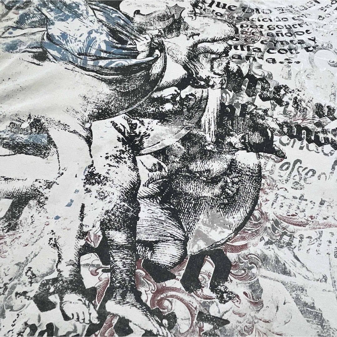 USA古着　Tシャツ　XXL　フルプリント　ロック　パンク　ロゴ　クルーネック メンズのトップス(Tシャツ/カットソー(半袖/袖なし))の商品写真