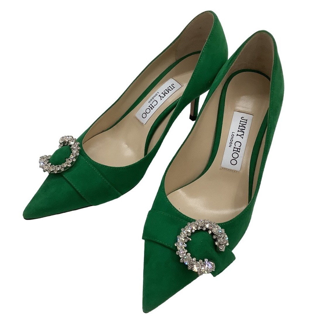 JIMMY CHOO(ジミーチュウ)の♪♪JIMMY CHOO ジミーチュウ 2022年 春夏モデル MALACHITE パンプス SIZE 36 グリーン レディースの靴/シューズ(ハイヒール/パンプス)の商品写真