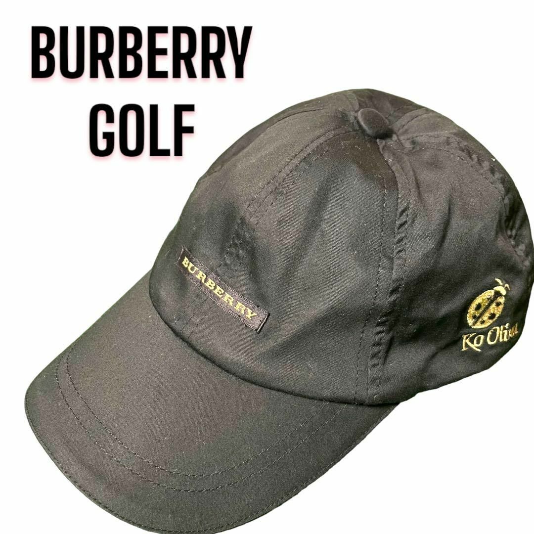 BURBERRY(バーバリー)のBURBERRY GOLF バーバリーゴルフ キャップ ブラック ノバチェック メンズの帽子(キャップ)の商品写真