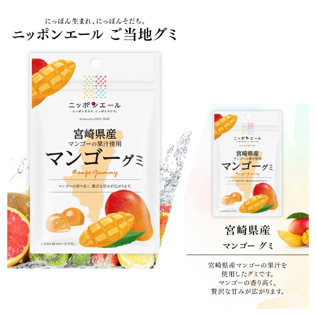 10袋セット　ニッポンエール　JA全農ブランド　47都道府県の日本産 食品/飲料/酒の食品(菓子/デザート)の商品写真