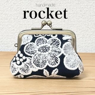 mina perhonen - ハンドメイド がま口  小銭入れ スマイルフラワー タンバリン ミナペルホネン