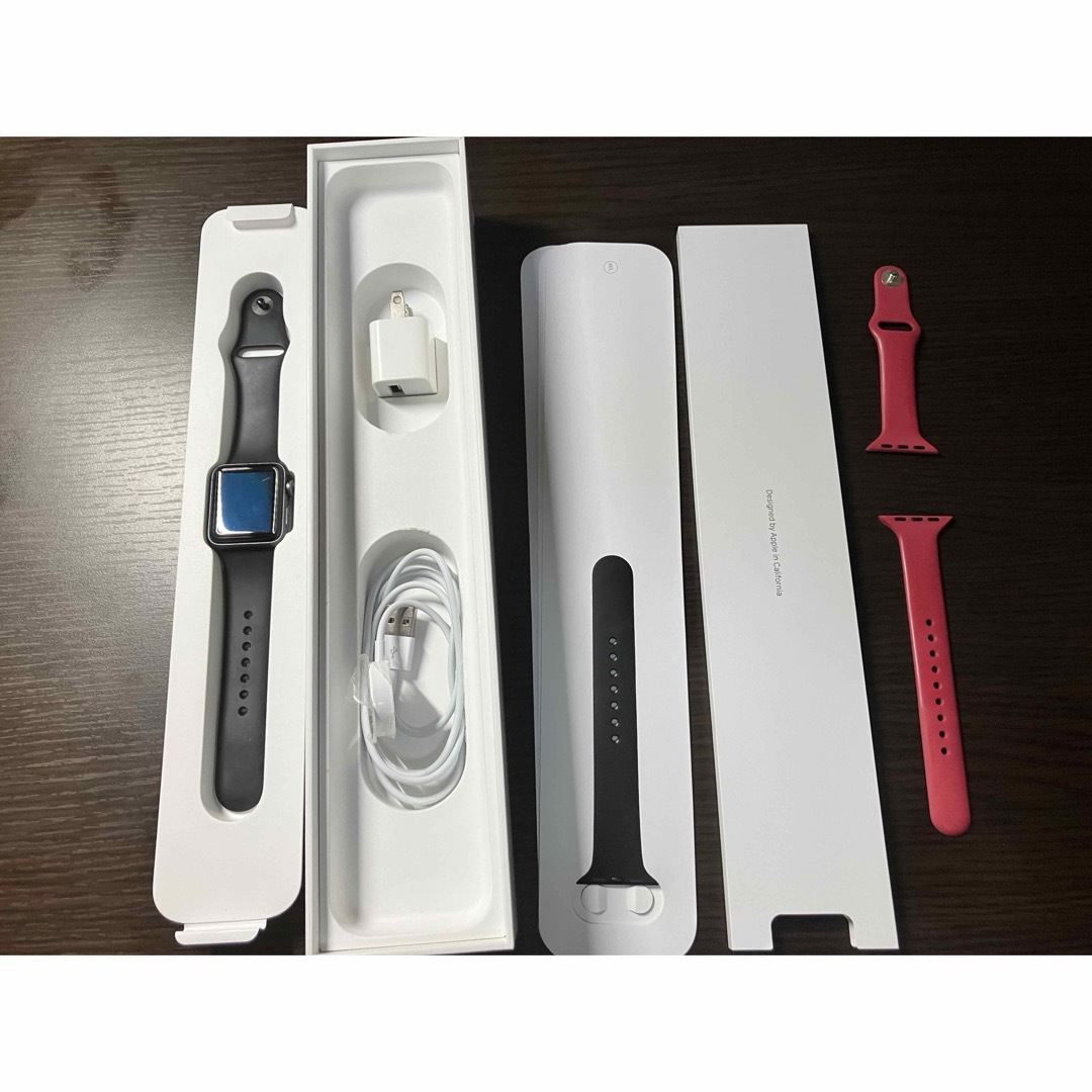 Apple Watch(アップルウォッチ)のAPPLE APPLE WATCH3 38 SGAL BK130-200 スマホ/家電/カメラのスマートフォン/携帯電話(その他)の商品写真