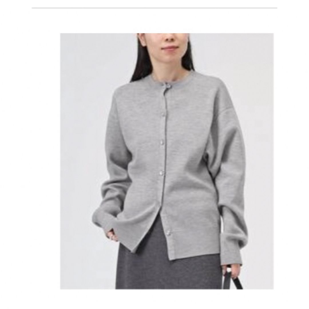 L'Appartement DEUXIEME CLASSE(アパルトモンドゥーズィエムクラス)のAP STUDIO wool C/N cardigan  レディースのトップス(カーディガン)の商品写真