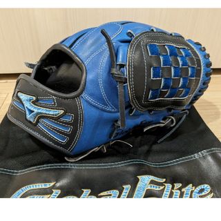 ミズノ(MIZUNO)のミズノ　グローバルエリート　オーダー　軟式　内野　良型　ダイバーシティブルー(グローブ)