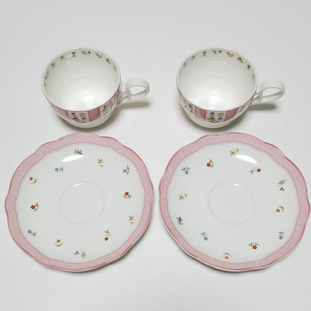 Noritake(ノリタケ)のNoritake ノリタケ TRUE LOVE トゥルーラブ ピンク カップ＆ソ インテリア/住まい/日用品のキッチン/食器(グラス/カップ)の商品写真