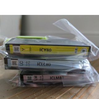 エプソン(EPSON)のEPSON 純正インク　ICY80  ICLC80 ICLM80　3つセット(PC周辺機器)