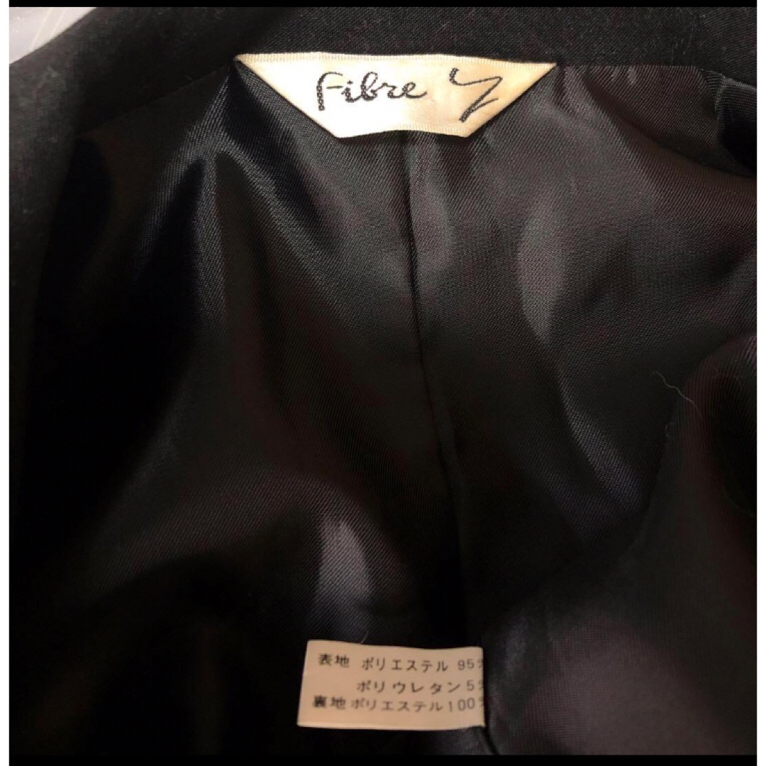 ストレッチ　ビックカラーテーラードジャケット　黒 レディースのジャケット/アウター(テーラードジャケット)の商品写真