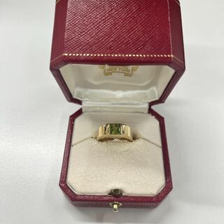 カルティエ(Cartier)のカルティエ　750　タンク　ペリドット　リング　箱付き(リング(指輪))