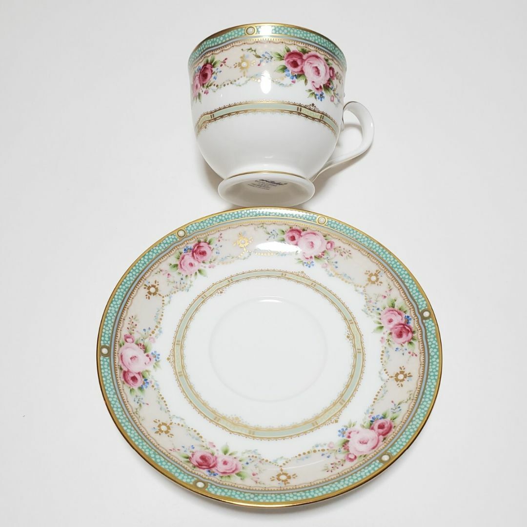 Noritake(ノリタケ)のNoritake ノリタケ ボーンチャイナ PALACE ROSE バラの宮殿  インテリア/住まい/日用品のキッチン/食器(グラス/カップ)の商品写真