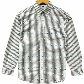 バーバリー(BURBERRY)の【美品】 BURBERRY バーバリー 長袖 ボタンダウン シャツ 150A(ブラウス)