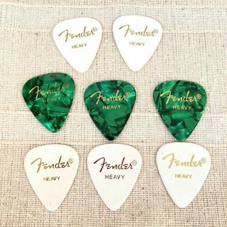 Fender フェンダー　ピック　ティアドロップ　ヘビー　8枚セット(その他)