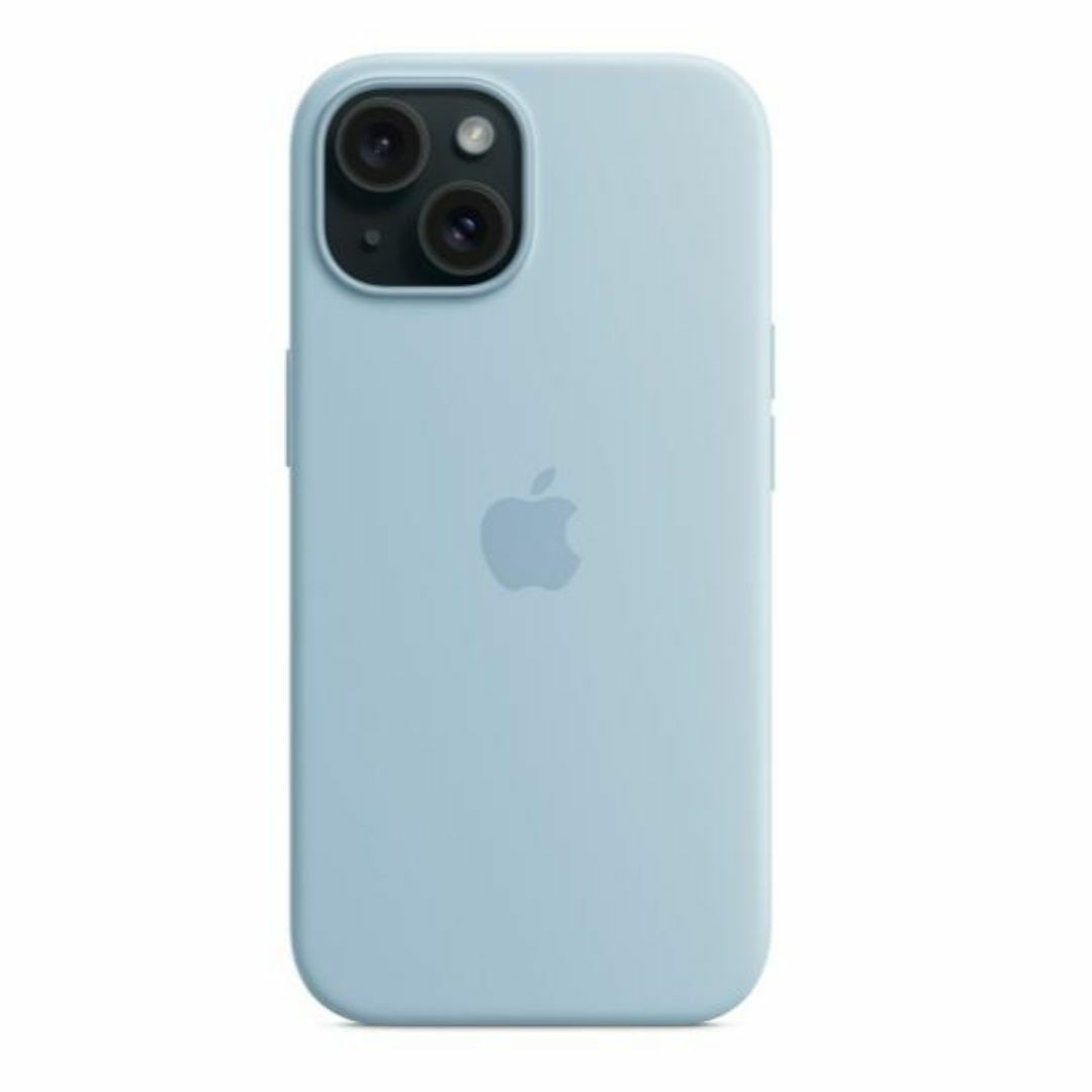 新品-純正互換品-iPhone15 シリコンケース・ ライトブルー スマホ/家電/カメラのスマホアクセサリー(iPhoneケース)の商品写真