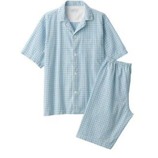 MUJI (無印良品) - 無印良品　サッカー織り半袖パジャマ　メンズＸＬサイズ