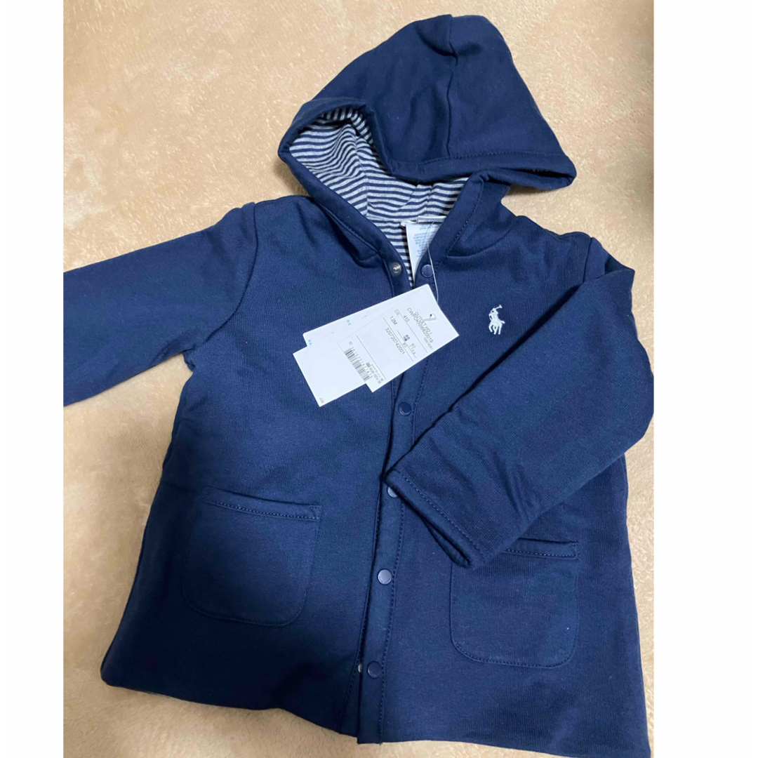 POLO RALPH LAUREN(ポロラルフローレン)の【新品】ラルフローレン リバーシブル パーカー カーディガン 80cm キッズ/ベビー/マタニティのベビー服(~85cm)(カーディガン/ボレロ)の商品写真