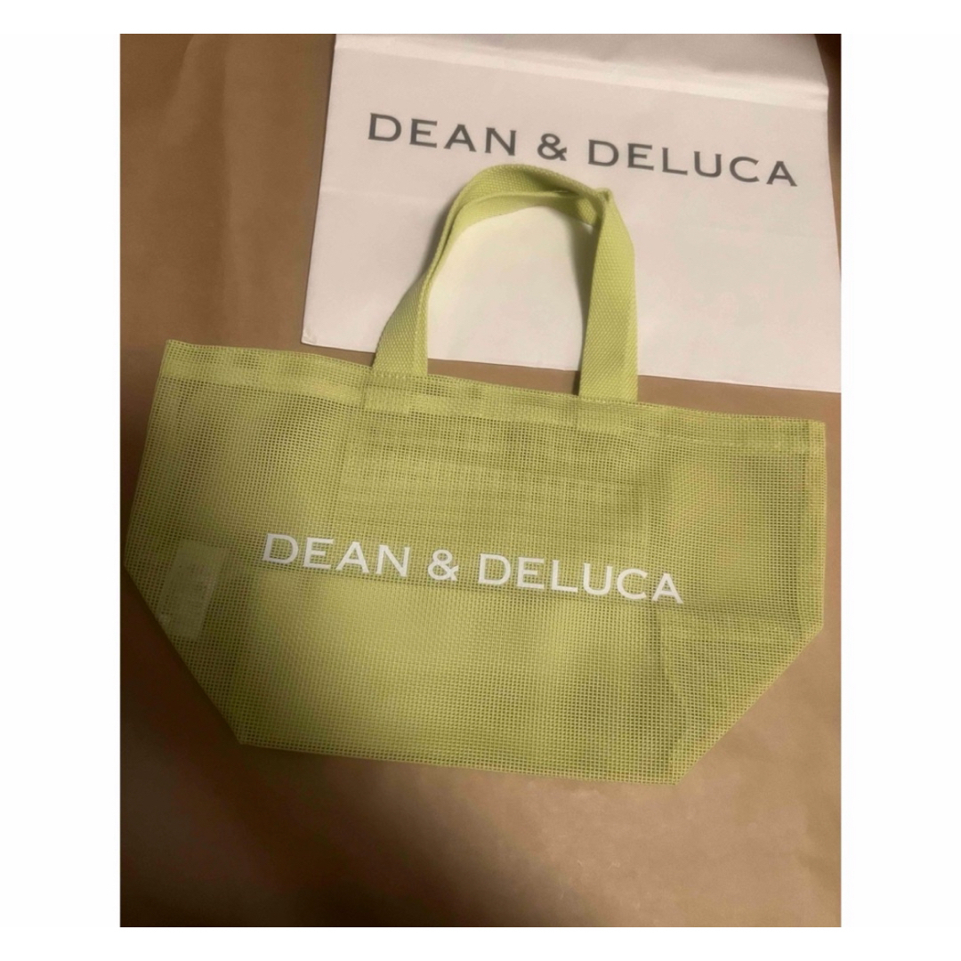 DEAN & DELUCA(ディーンアンドデルーカ)の新品直営店購入品 DEAN&DELUCAメッシュトートバッグライムグリーンS レディースのバッグ(トートバッグ)の商品写真