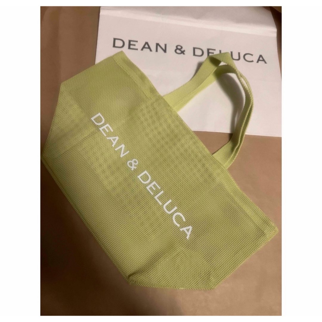 DEAN & DELUCA(ディーンアンドデルーカ)の新品直営店購入品 DEAN&DELUCAメッシュトートバッグライムグリーンS レディースのバッグ(トートバッグ)の商品写真