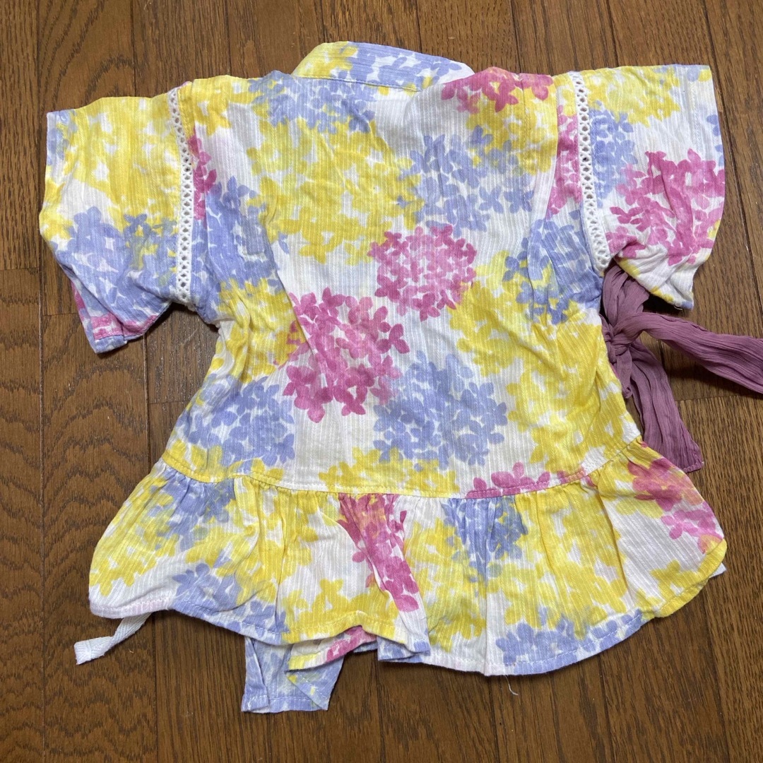 BREEZE(ブリーズ)のBREEZE 甚平　女の子　90 キッズ/ベビー/マタニティのキッズ服女の子用(90cm~)(甚平/浴衣)の商品写真