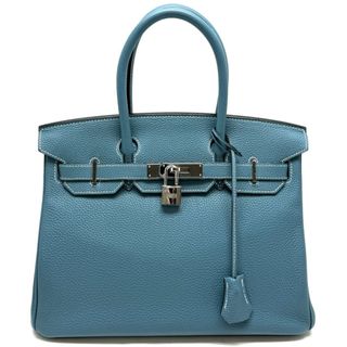 エルメス(Hermes)のエルメス HERMES バーキン30 バーキン 30 バッグ トートバッグ トゴ ブルージーン ブルー 青 シルバー金具(トートバッグ)