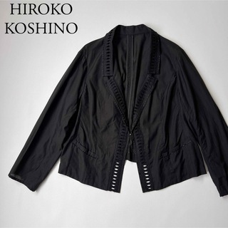 HIROKO BIS - 美品　HIROKO BIS ヒロコビス　テーラードジャケット　大きいサイズ