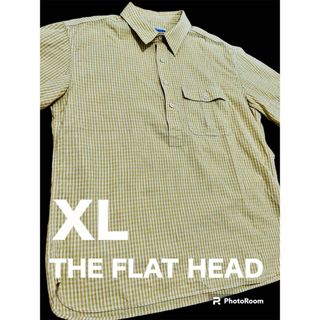 フラットヘッド(THE FLAT HEAD)のTHE FLATHEAD シャツ　半袖　チェック　胸ポケット付　古着　アメリカン(シャツ)