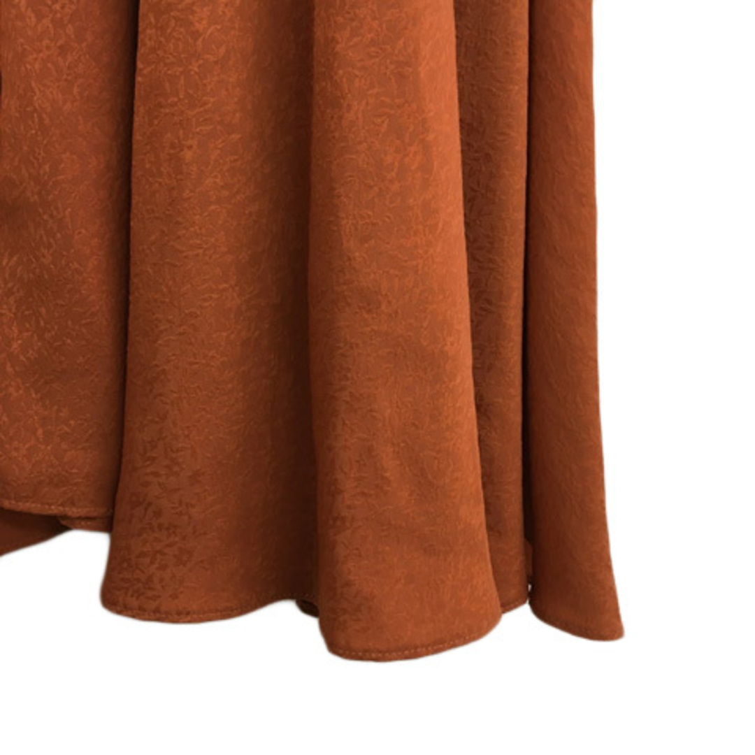aquagirl(アクアガール)のアクアガール スカート フレア ロング 総柄 36 オレンジ テラコッタ レディースのスカート(ロングスカート)の商品写真