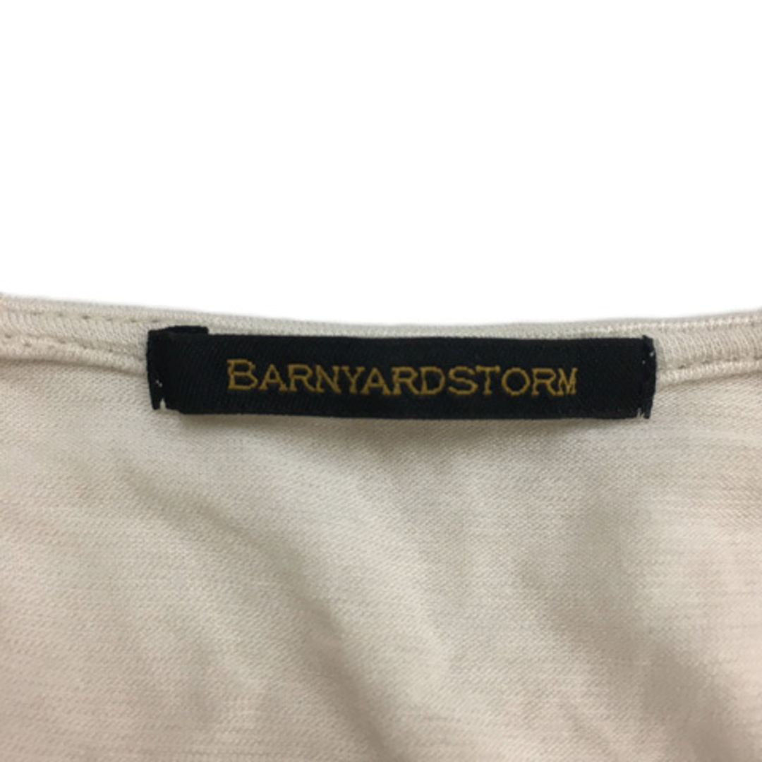 BARNYARDSTORM(バンヤードストーム)のバンヤードストーム カットソー フレンチスリーブ 0 ベージュ グレー レディースのトップス(カットソー(半袖/袖なし))の商品写真