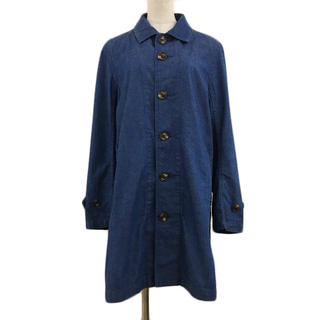 エックスガール コート ステンカラー カバーオール デニム 長袖 2 青