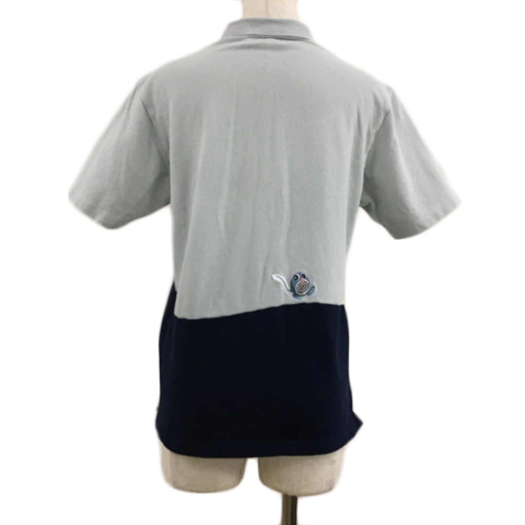 Graniph(グラニフ)のグラニフ ポロシャツ プルオーバー ポケモン 刺繍 半袖 S 水色 紺 レディースのトップス(ポロシャツ)の商品写真