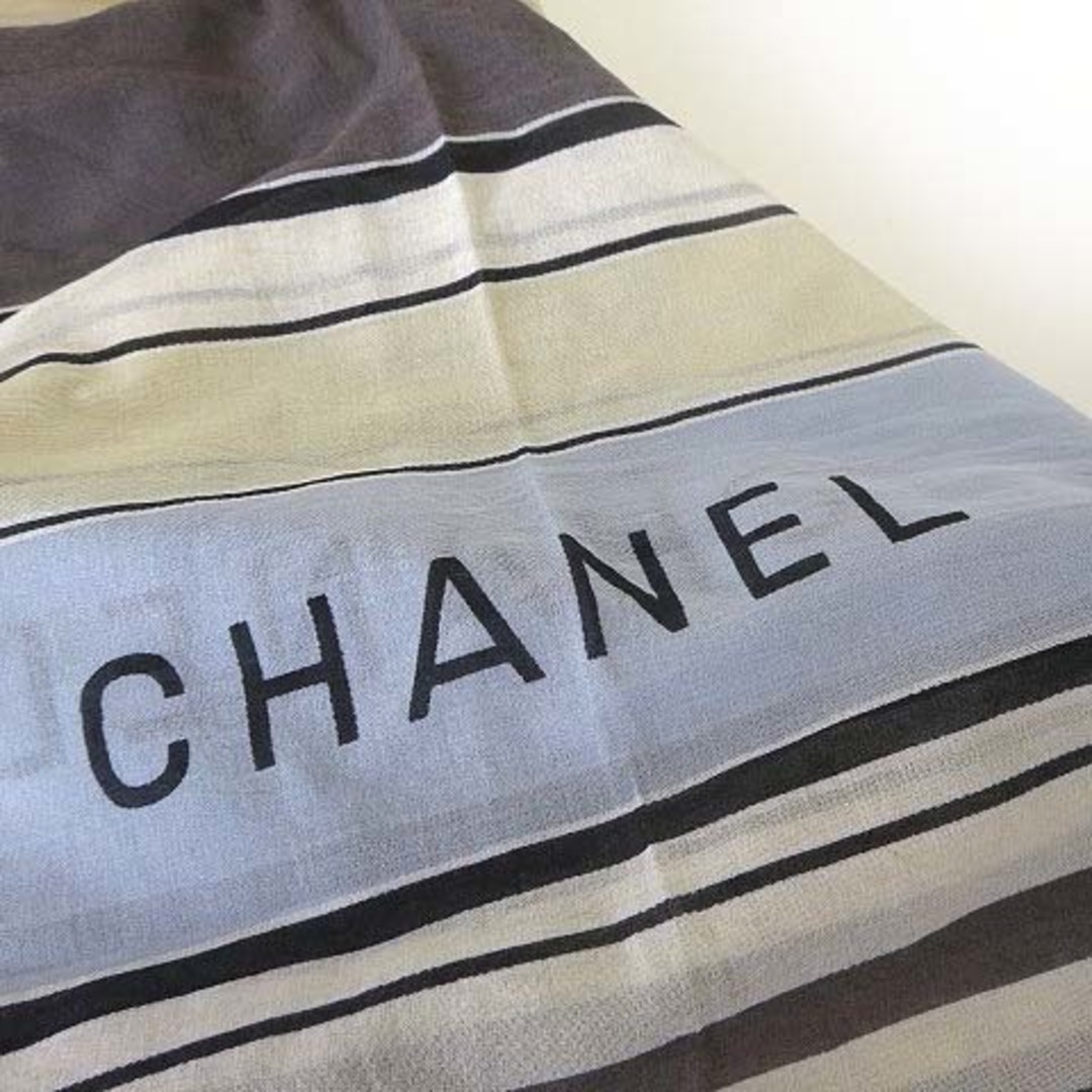 CHANEL(シャネル)のシャネル ストール サマーストール 大判 ショール クルーズストライプ 正規品 レディースのファッション小物(ストール/パシュミナ)の商品写真