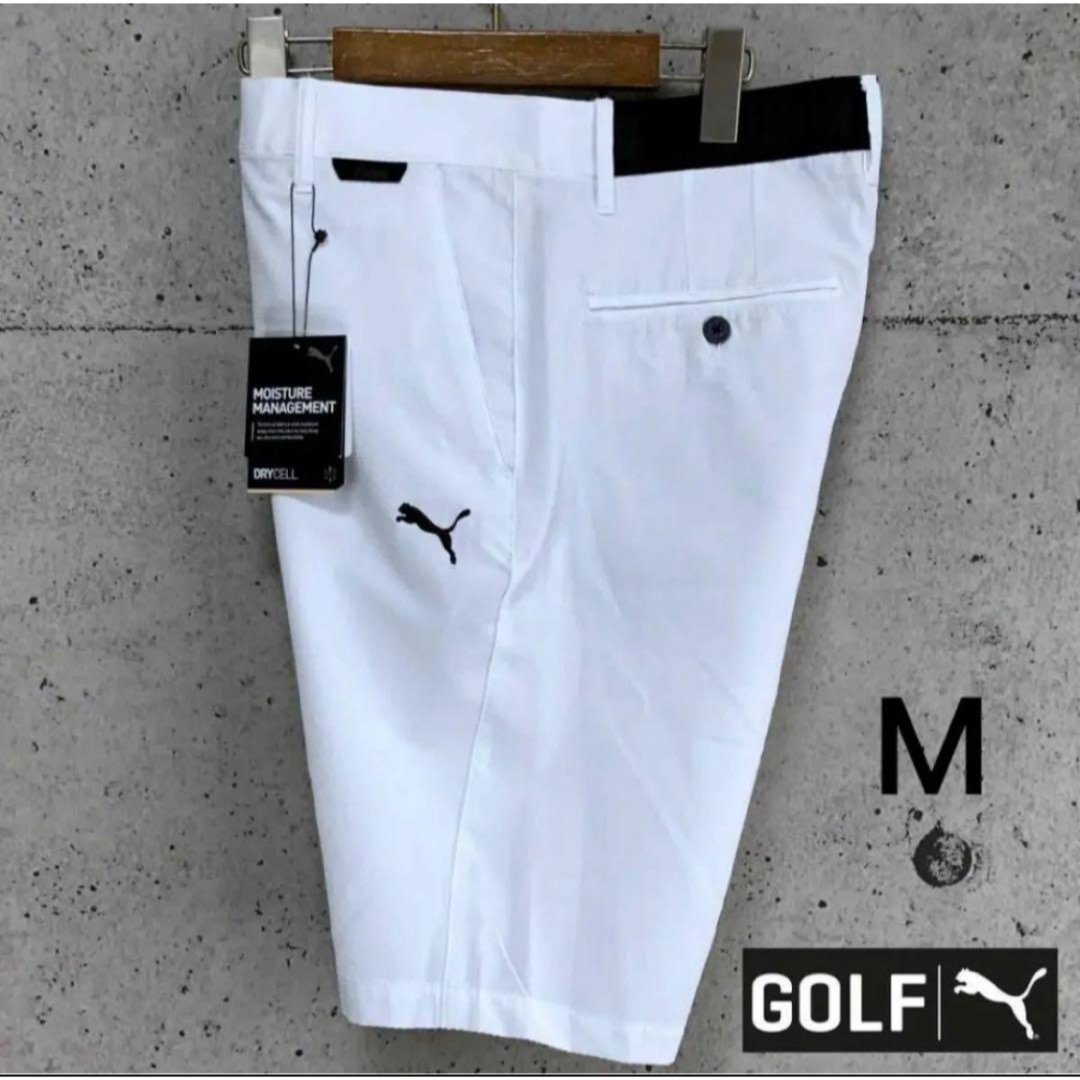 PUMA(プーマ)の新品 PUMA ゴルフ【M】シアサッカー ドライセル ハーフパンツ GOLF スポーツ/アウトドアのゴルフ(ウエア)の商品写真