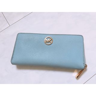 マイケルコース(Michael Kors)のMICHAEL KORS 長財布　ブルー(財布)