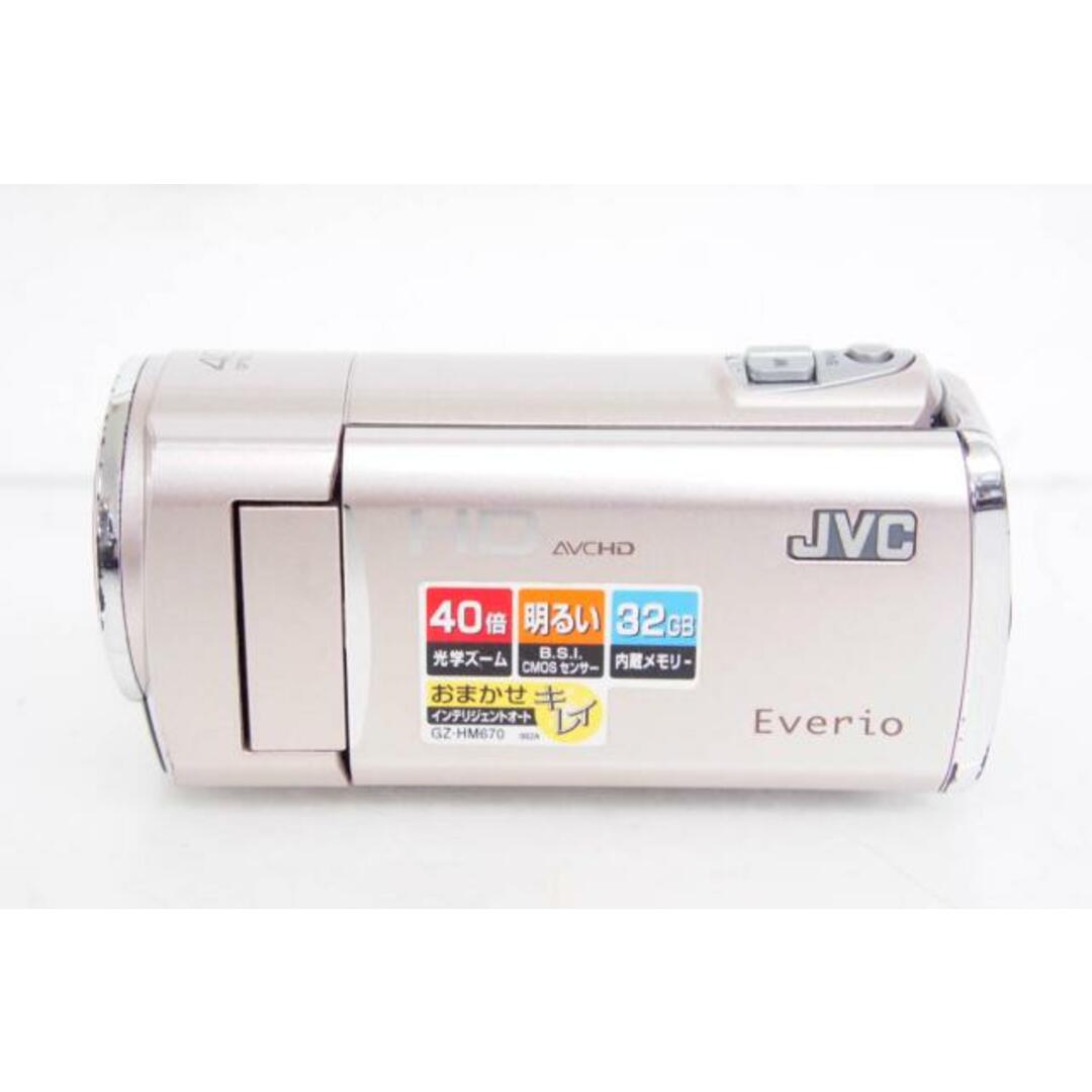 【中古】JVC Victorビクター エブリオEverio ハイビジョンデジタルビデオカメラ GZ-HM670 32GB内蔵メモリー スマホ/家電/カメラのカメラ(ビデオカメラ)の商品写真