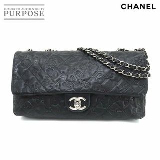 シャネル(CHANEL)の未使用 展示品 シャネル CHANEL アイコン Wチェーン ショルダー バッグ レザー ブラック A49756 VLP 90192365(ショルダーバッグ)