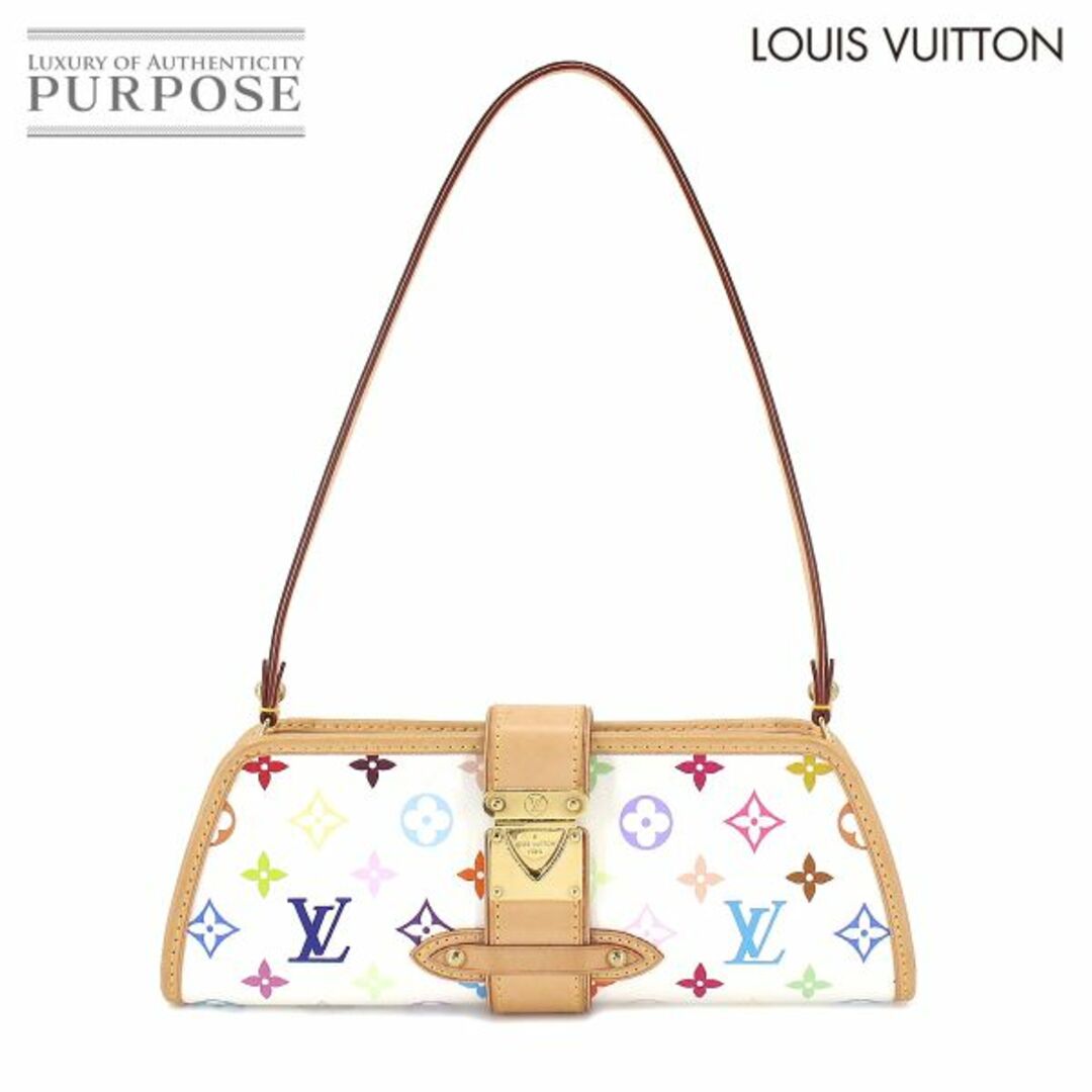 LOUIS VUITTON(ルイヴィトン)の新品同様 ルイ ヴィトン LOUIS VUITTON モノグラム マルチカラー シャーリー ショルダー クラッチ バッグ ブロン M40049 VLP 90198713 レディースのバッグ(ショルダーバッグ)の商品写真