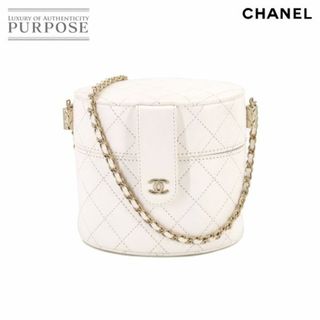 シャネル(CHANEL)の新品同様 シャネル CHANEL マトラッセ バニティ チェーン ショルダー バッグ レザー ホワイト AP1616 VLP 90199298(ショルダーバッグ)